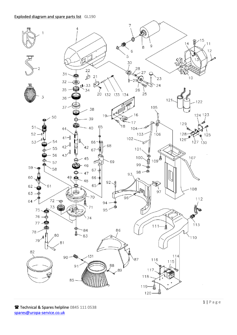 Page 1 de la notice Schéma de câblage Buffalo GL190