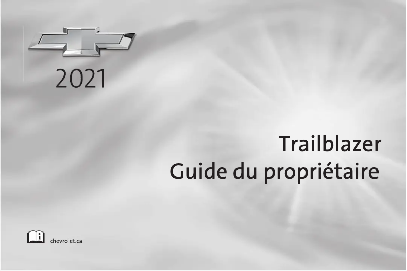 Image de la première page du manuel de l'appareil Trailblazer (2021)