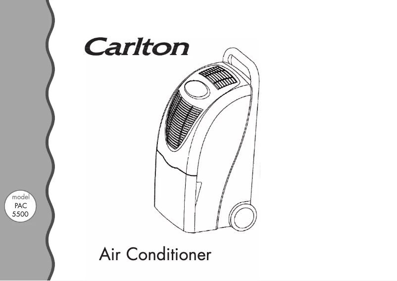 Page n°1 - Manuel utilisateur Carlton PAC5500