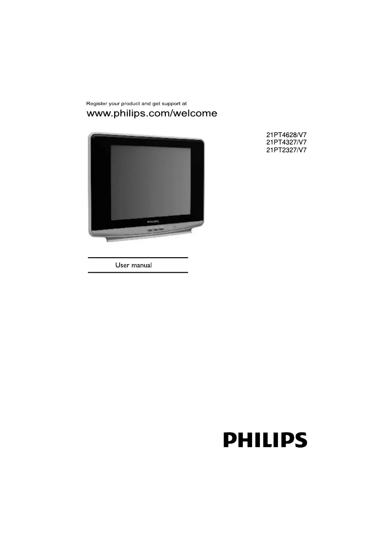Page 1 de la notice Manuel utilisateur Philips 21PT4628