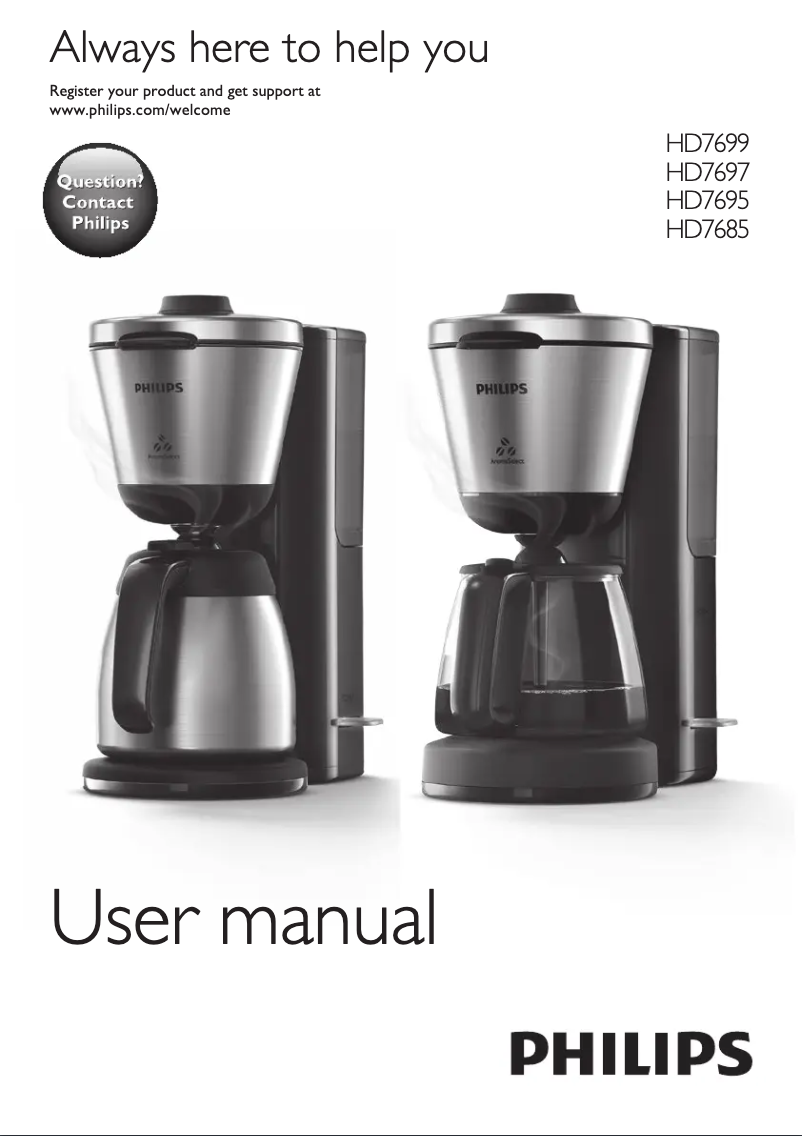 Página 1 del manual Manual de usuario Philips HD7699