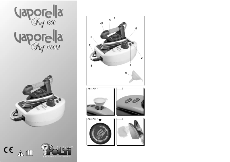 Imagen de la primera página del manual del dispositivo Vaporella Pro1200