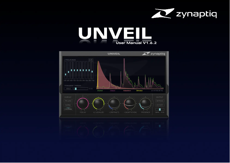 Page n°1 - Manuel utilisateur Zynaptiq UNVEIL