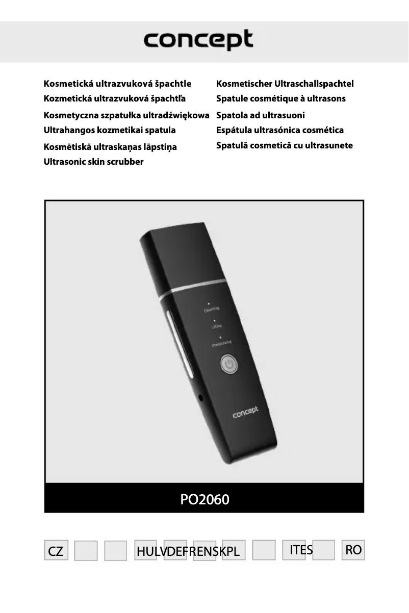 Page 1 de la notice Manuel utilisateur Concept Perfect Skin PO2060