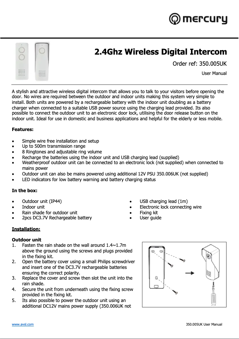 Imagen de la primera página del manual del dispositivo VDB720P