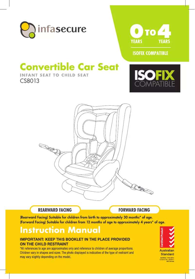 Page 1 de la notice Manuel utilisateur InfaSecure Quattro Onyx