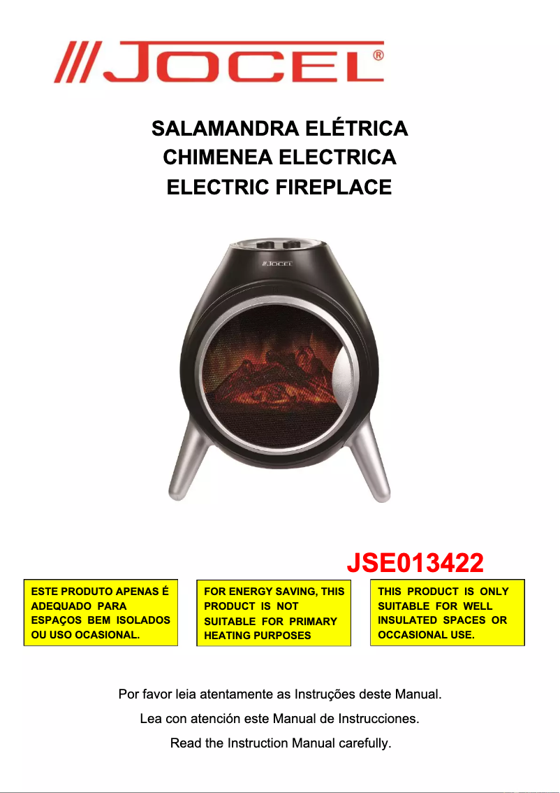 Page 1 de la notice Manuel utilisateur Jocel JSE013422