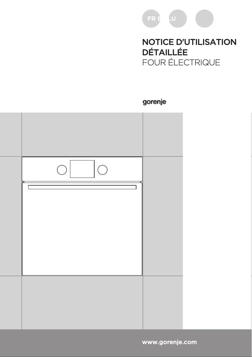 Página 1 del manual Guía de instalación Gorenje BO737E30X