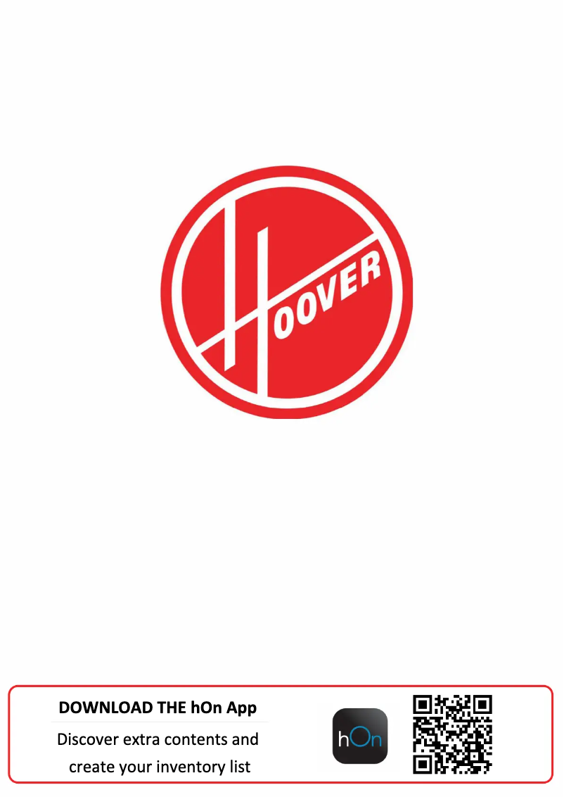 Page n°1 - Manuel utilisateur Hoover HOTL 124 DE