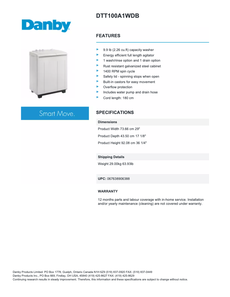 Image de la première page du manuel de l'appareil DTT100A1