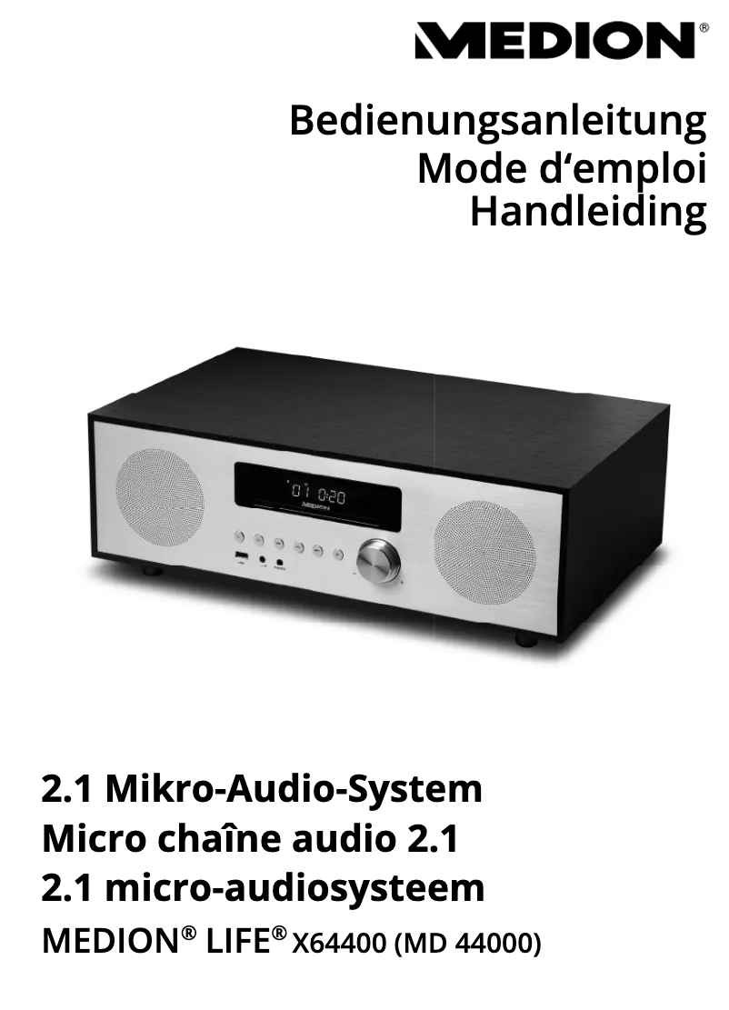 Page 1 de la notice Manuel utilisateur Medion LIFE X64400 (MD 44000)