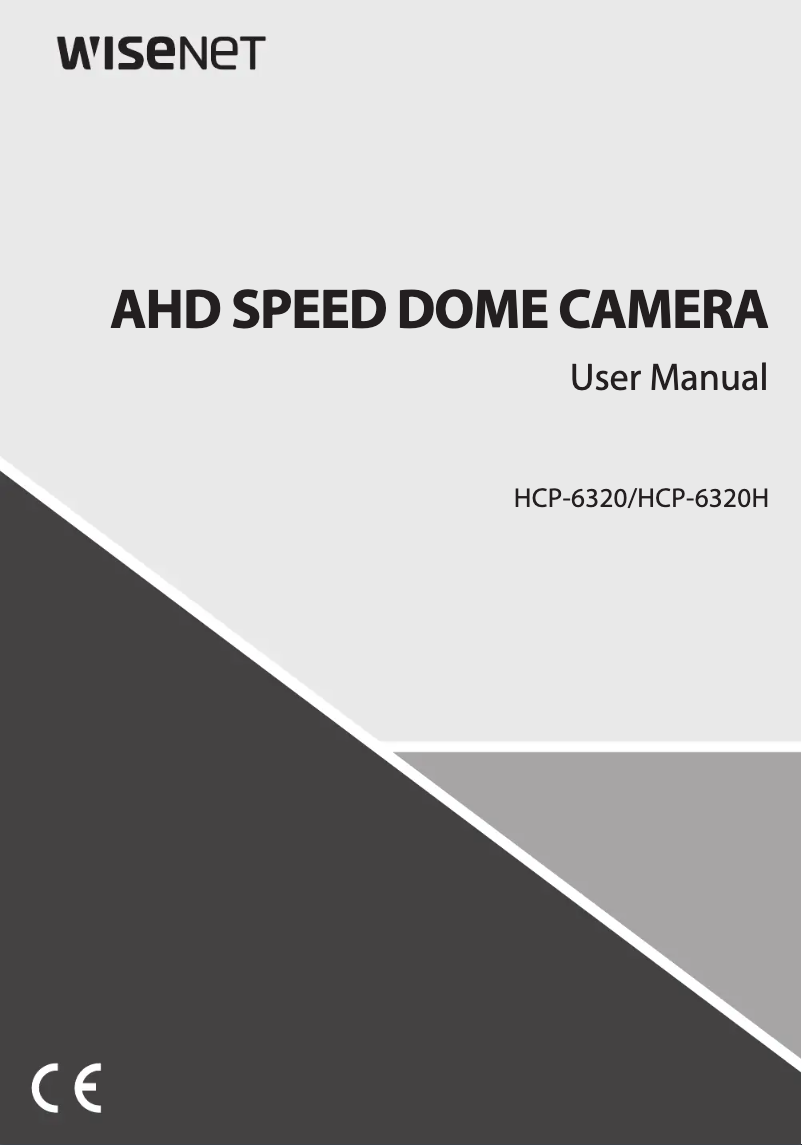 Page 1 de la notice Manuel utilisateur Hanwha HCP-6320