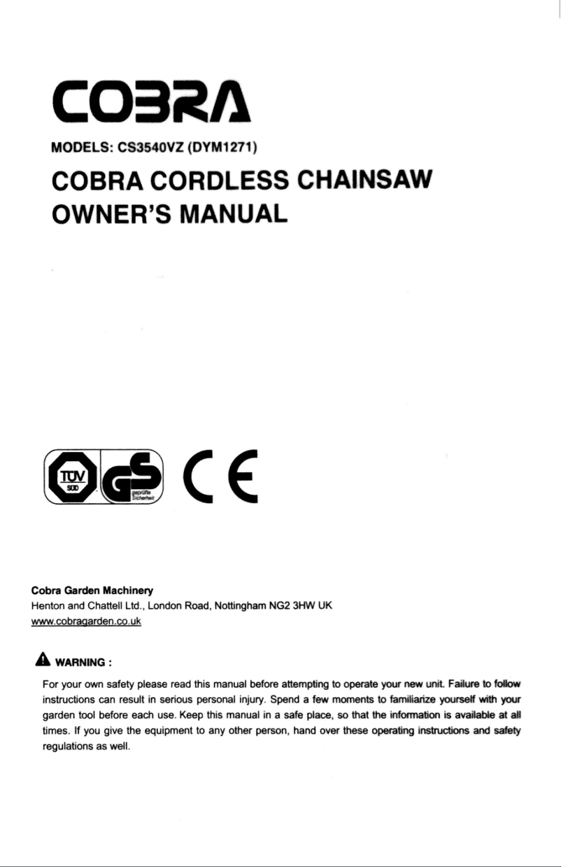 Imagen de la primera página del manual del dispositivo CS3540VZ
