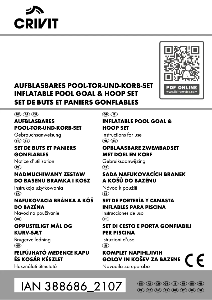 Page n°1 - Manuel utilisateur Crivit IAN 388686