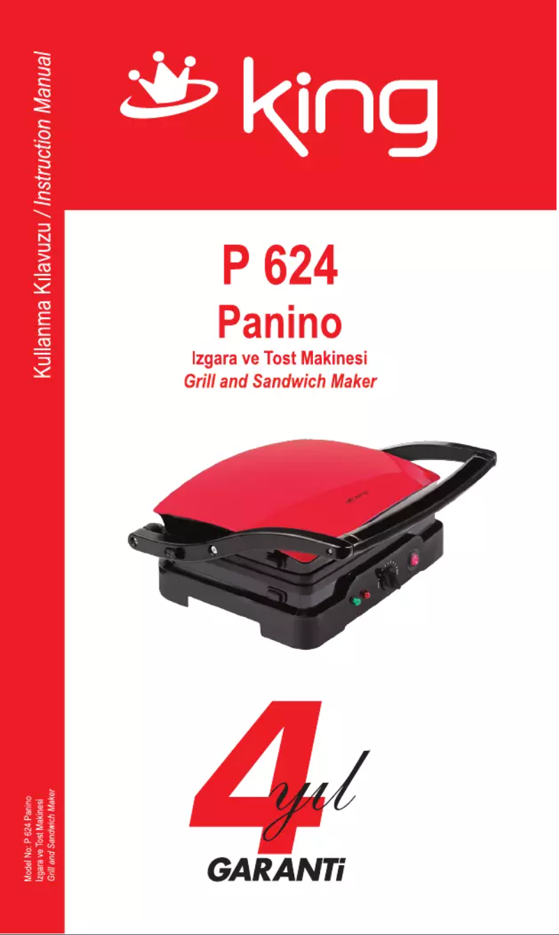 Image de la première page du manuel de l'appareil P-624