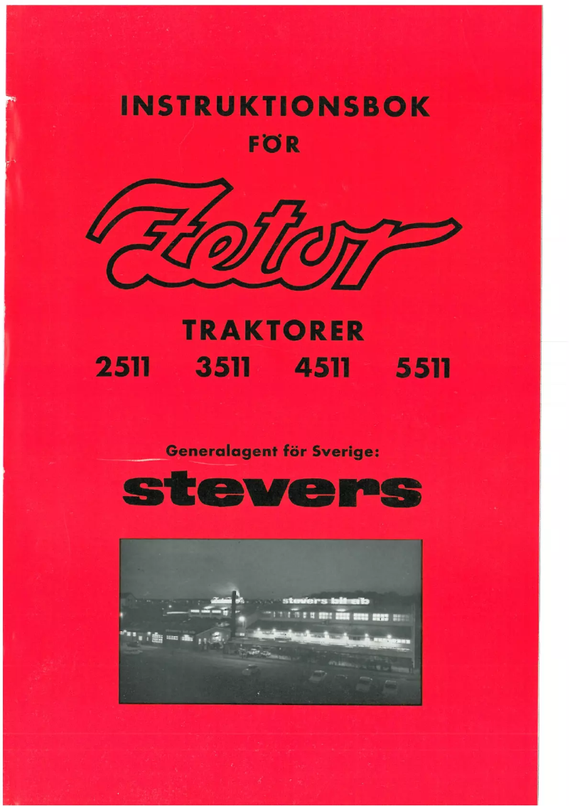 Page 1 de la notice Manuel utilisateur Zetor 4511