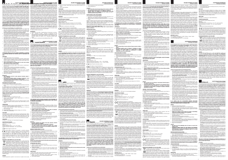 Page 1 de la notice Manuel utilisateur Laica KS1027