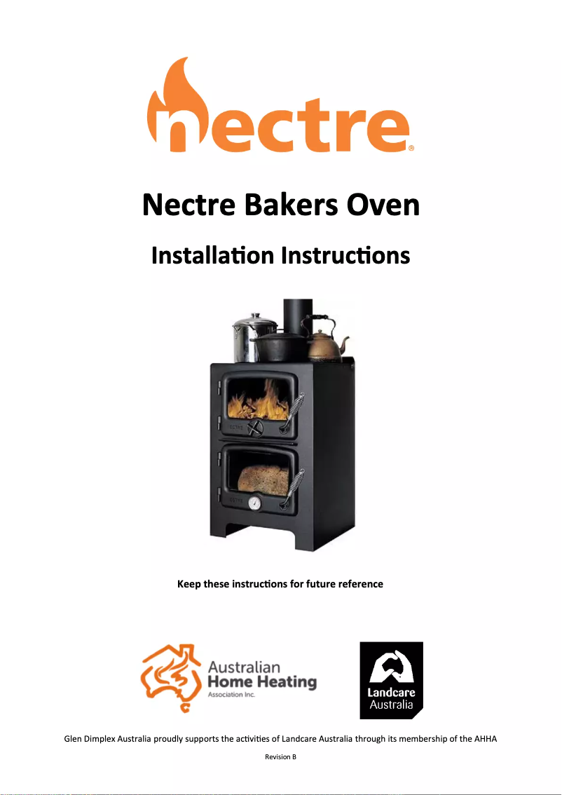 Page 1 de la notice Manuel utilisateur Nectre Bakers Oven
