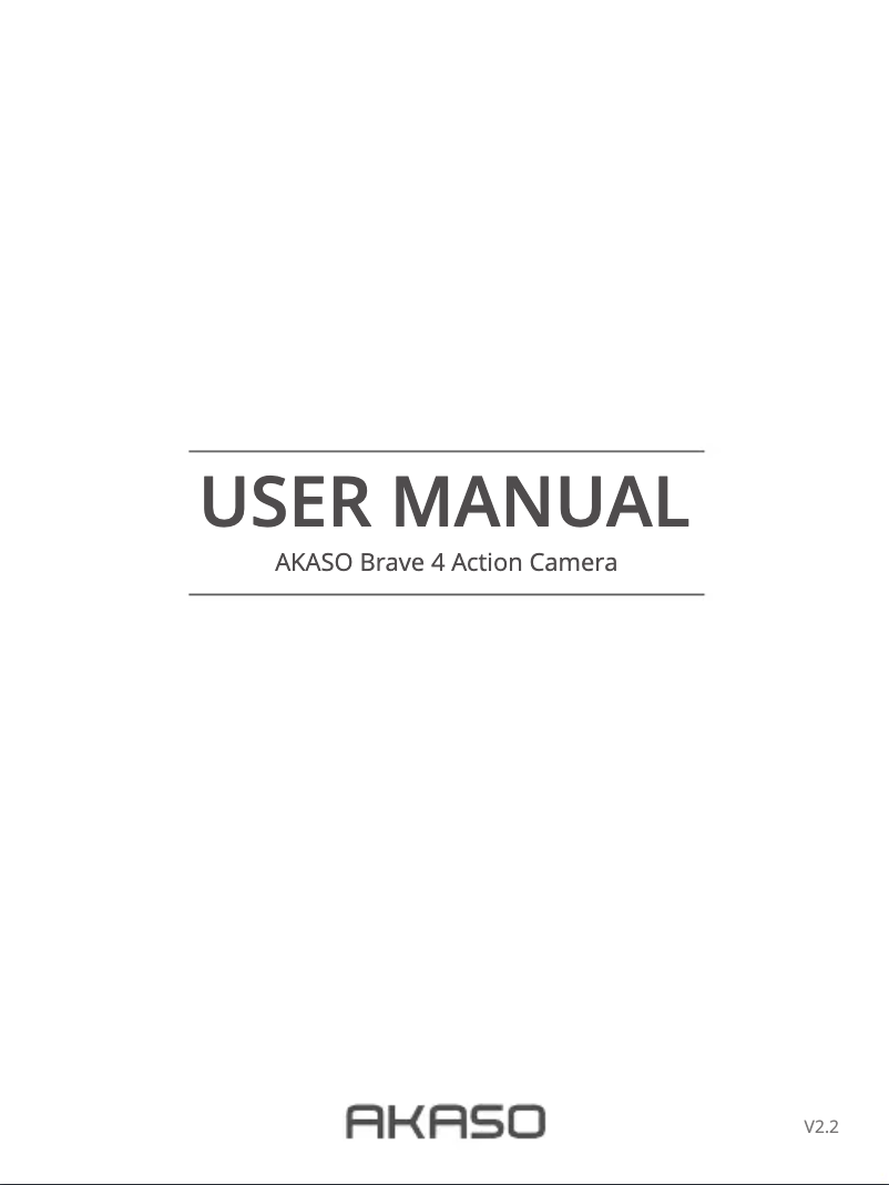 Página 1 del manual Manual de usuario Akaso Brave 4