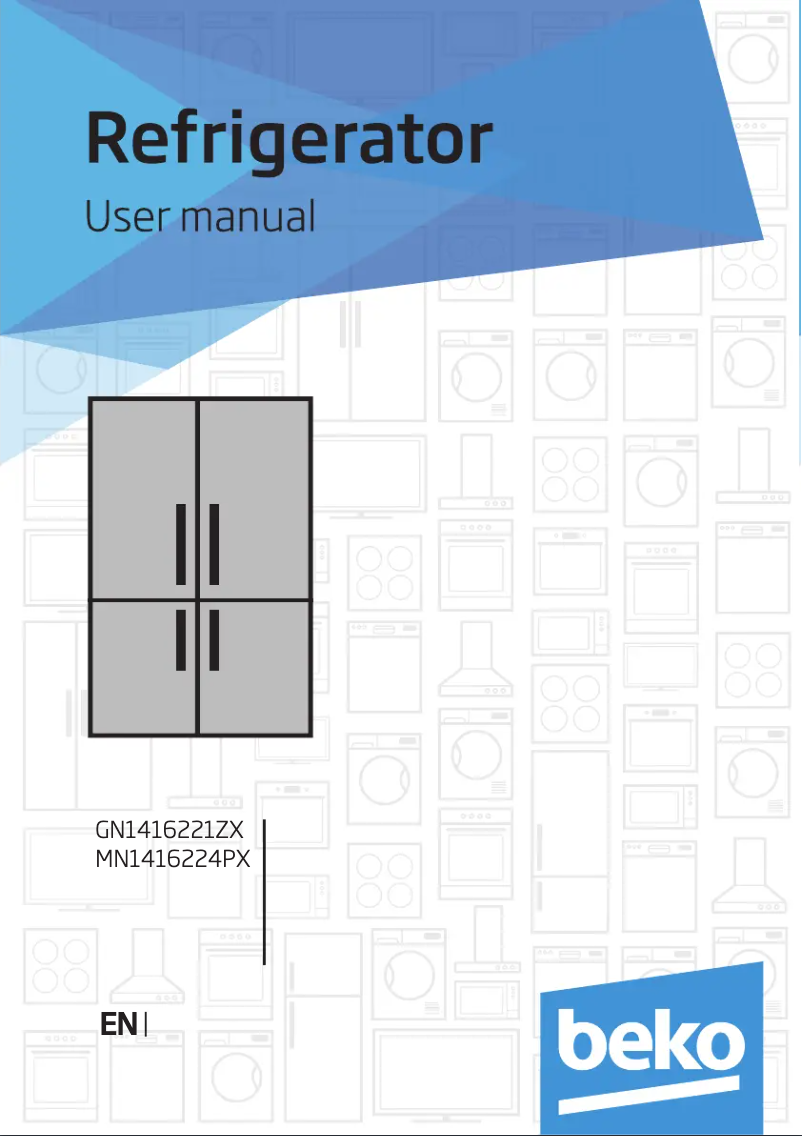 Page 1 de la notice Manuel utilisateur Beko MN1416224