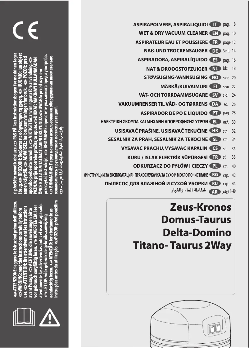 Page 1 de la notice Manuel utilisateur Lavorwash DOMUS-IF PRO