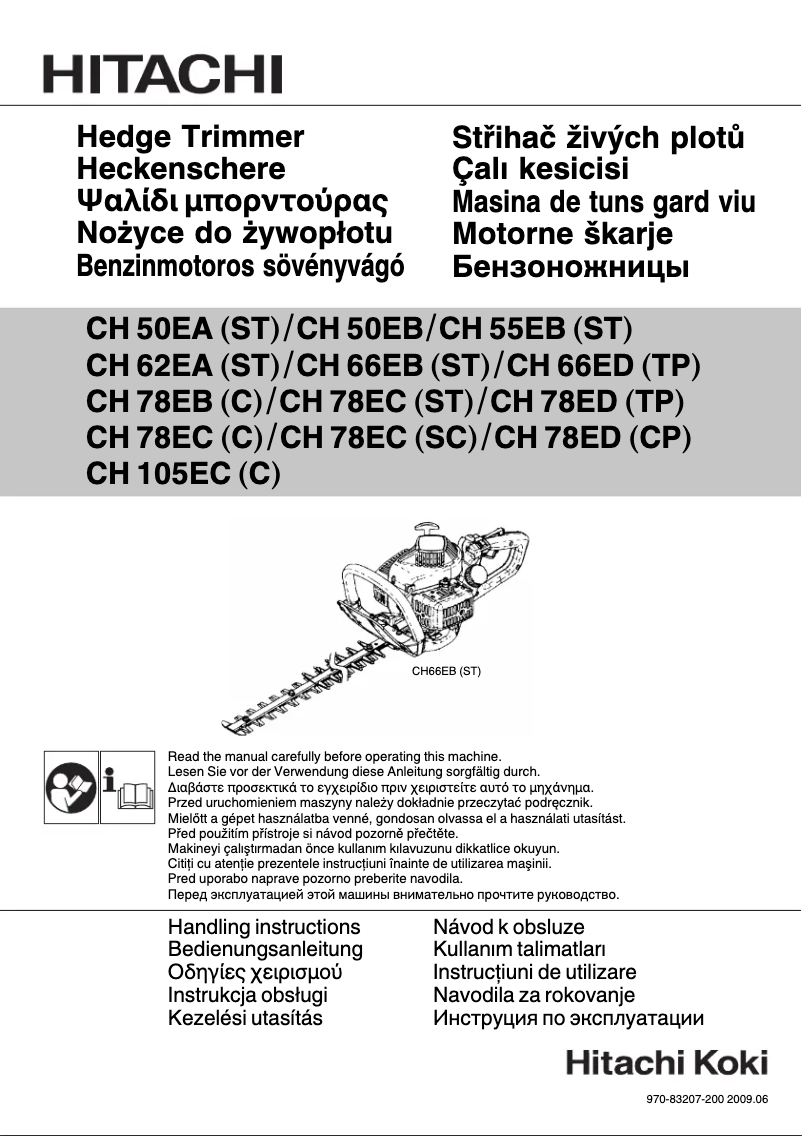 Page 1 de la notice Manuel utilisateur Hitachi CH 78ED