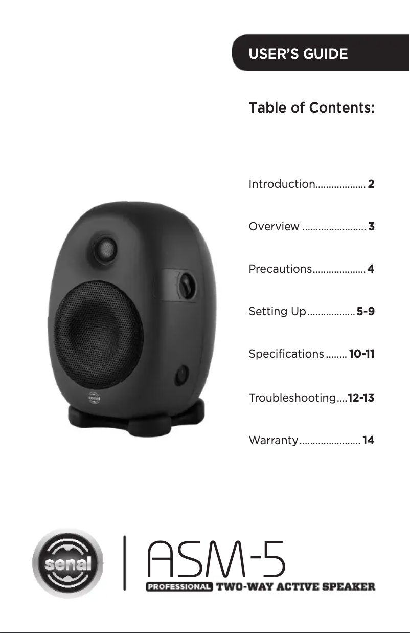 Image de la première page du manuel de l'appareil ASM-5