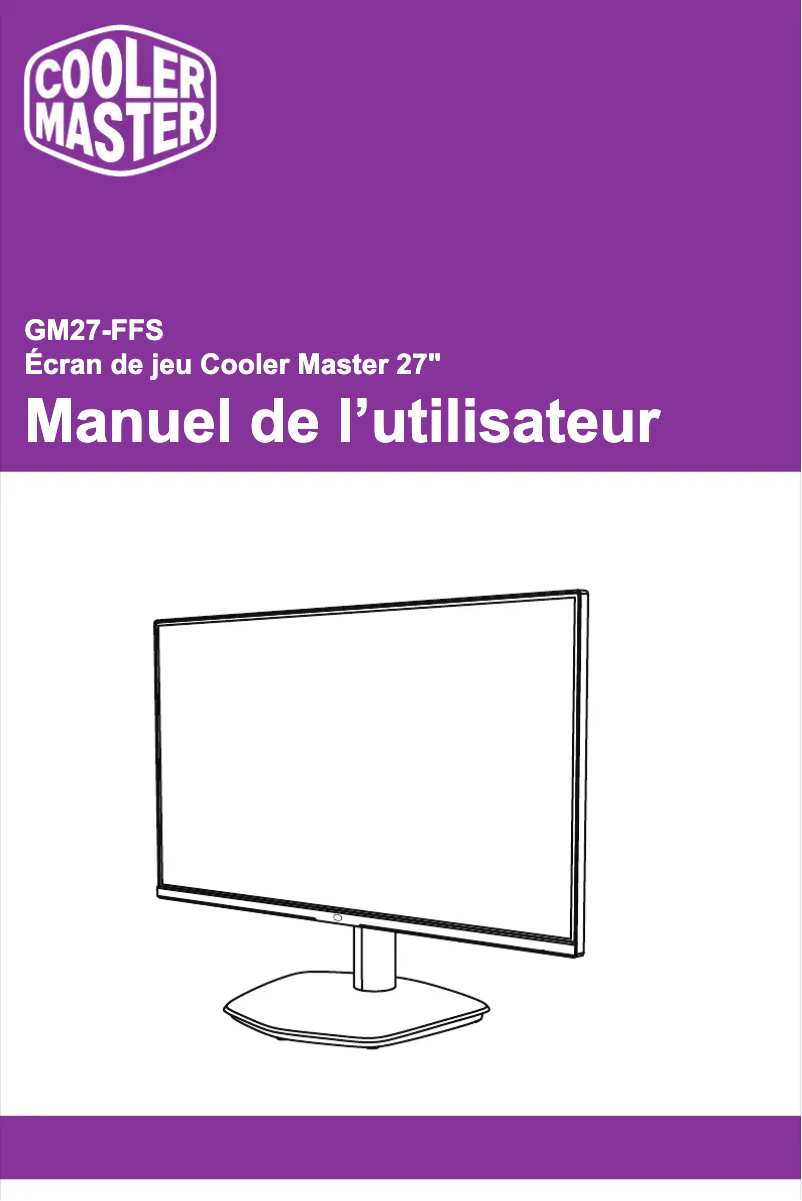 Image de la première page du manuel de l'appareil GM27-FFS