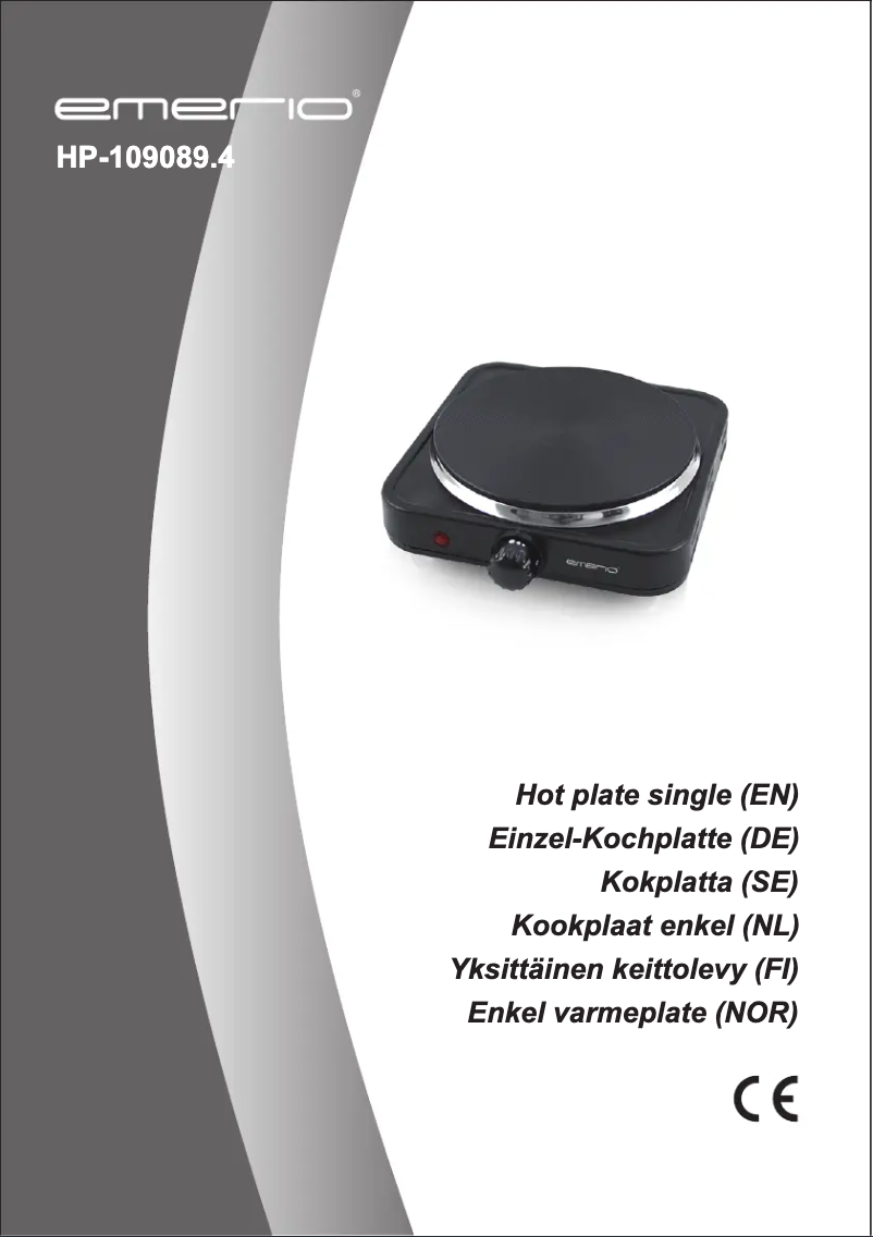 Page n°1 - Manuel utilisateur Emerio HP-109089.4