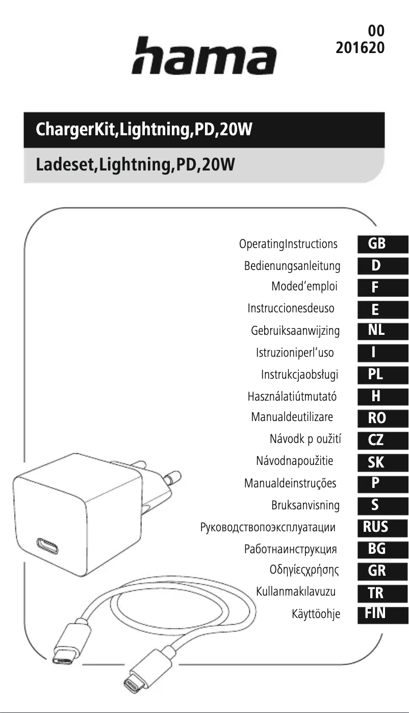 Page n°1 - Manuel utilisateur Hama 201620