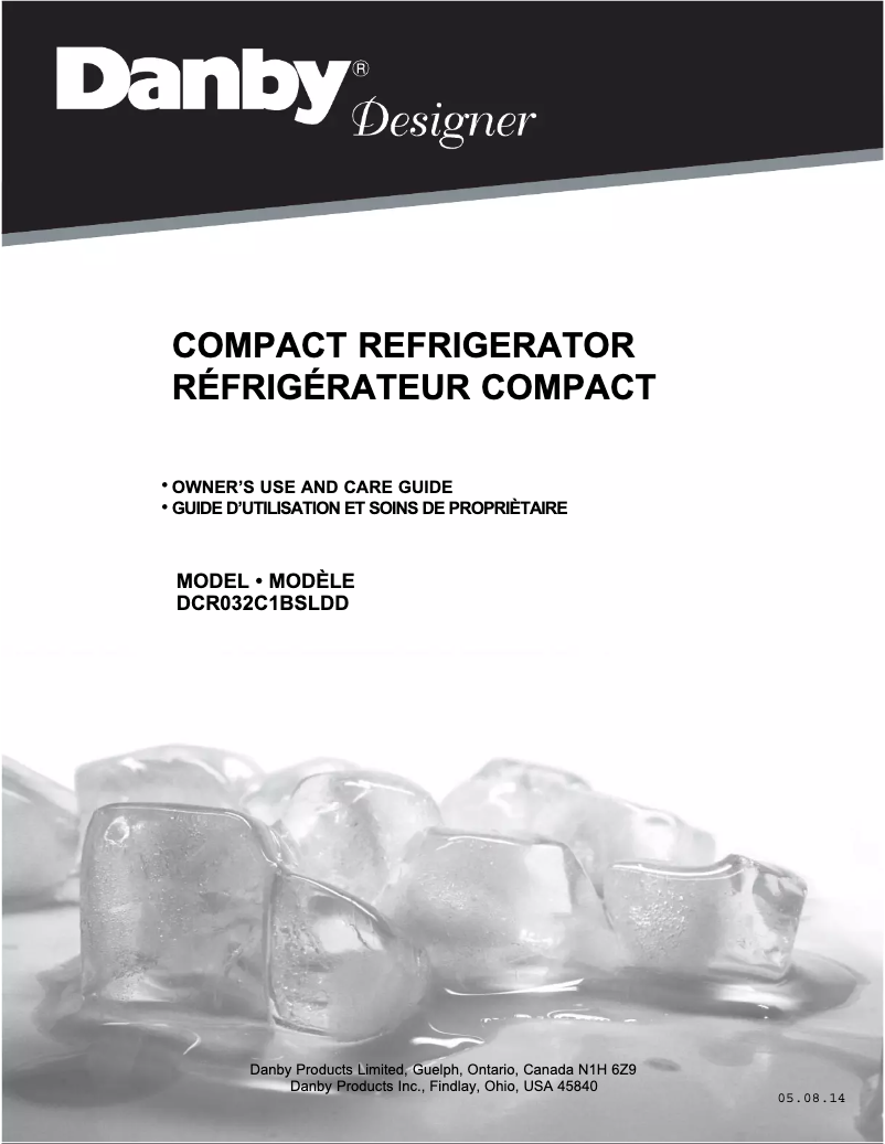Page 1 de la notice Manuel utilisateur Danby DCR032C1BSLDD