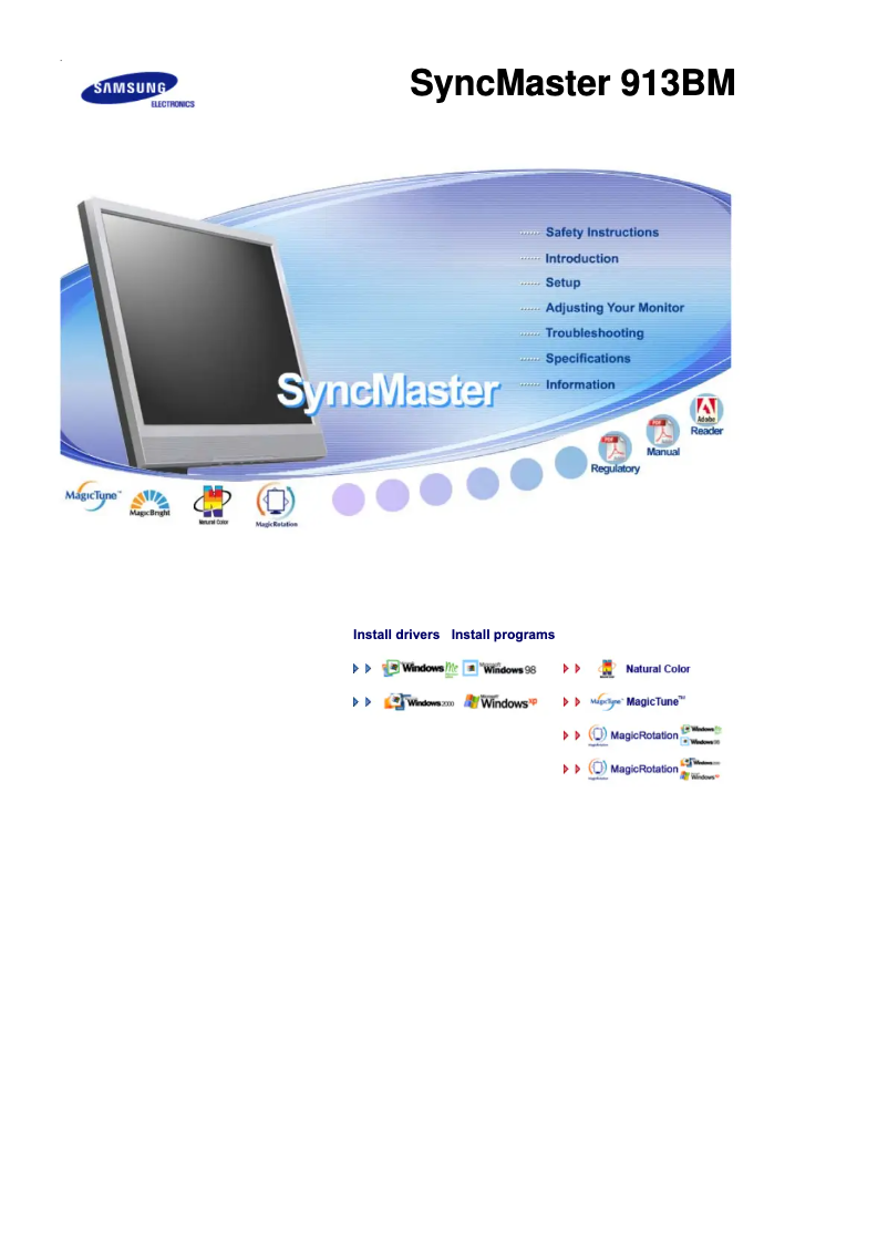 Page n°1 - Manuel utilisateur Samsung 913BM