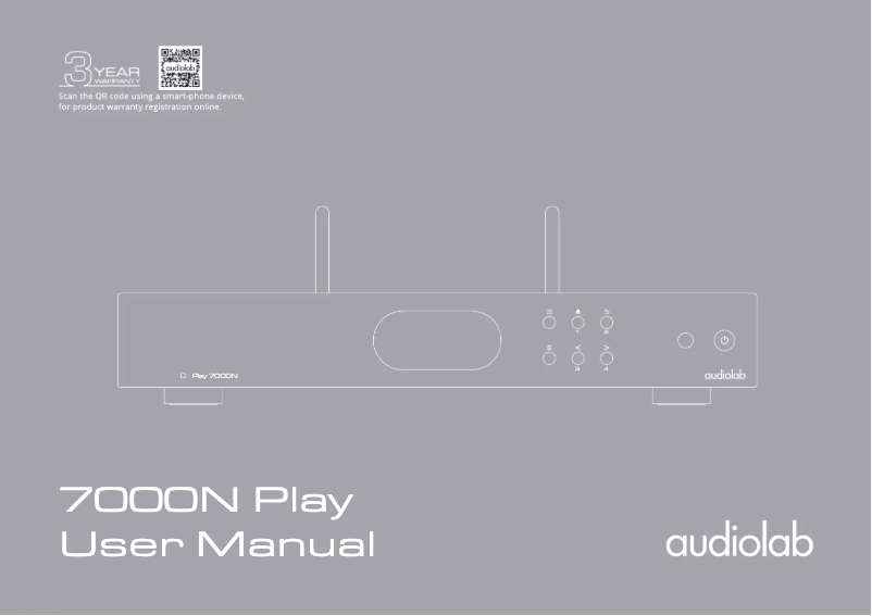 Page n°1 - Manuel utilisateur Audiolab 7000N Play