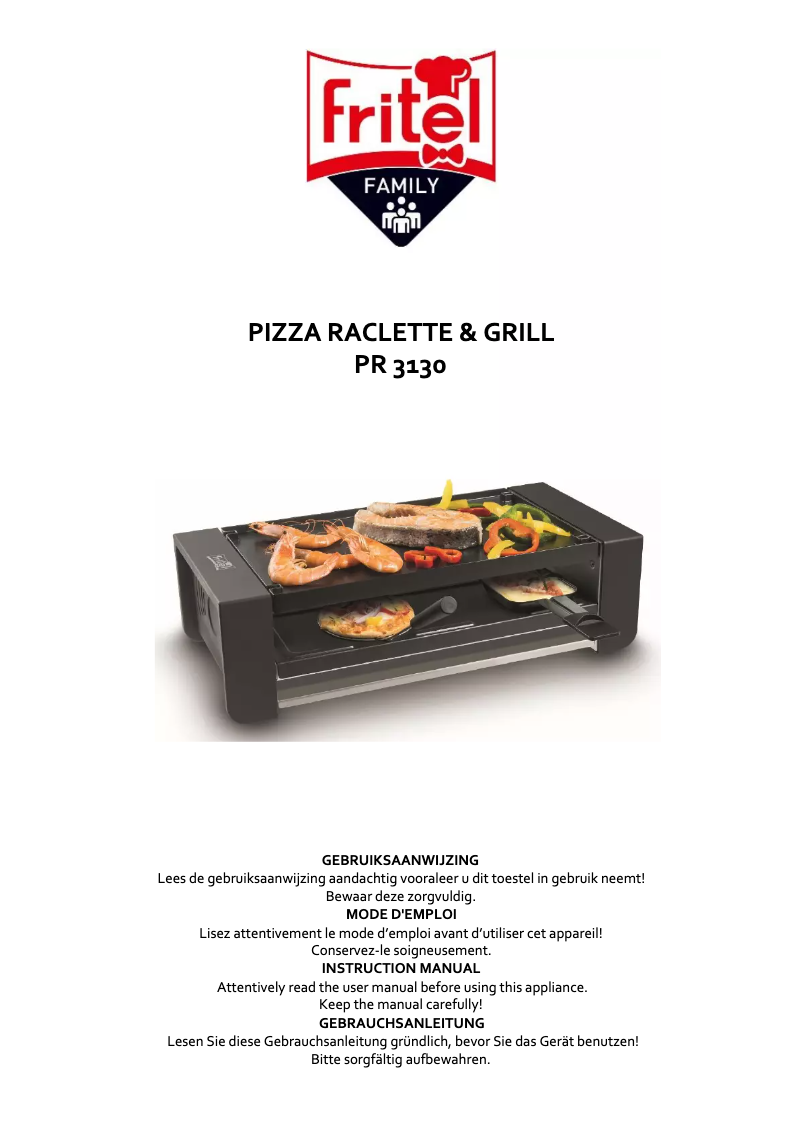 Page 1 de la notice Manuel utilisateur Fritel PR 3130