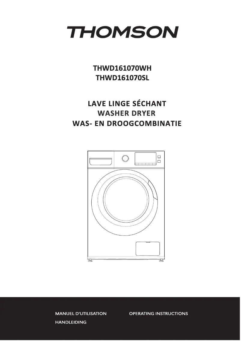 Image de la première page du manuel de l'appareil THWD161070WH