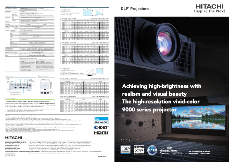 Image de la première page du manuel de l'appareil CP-WU9100B