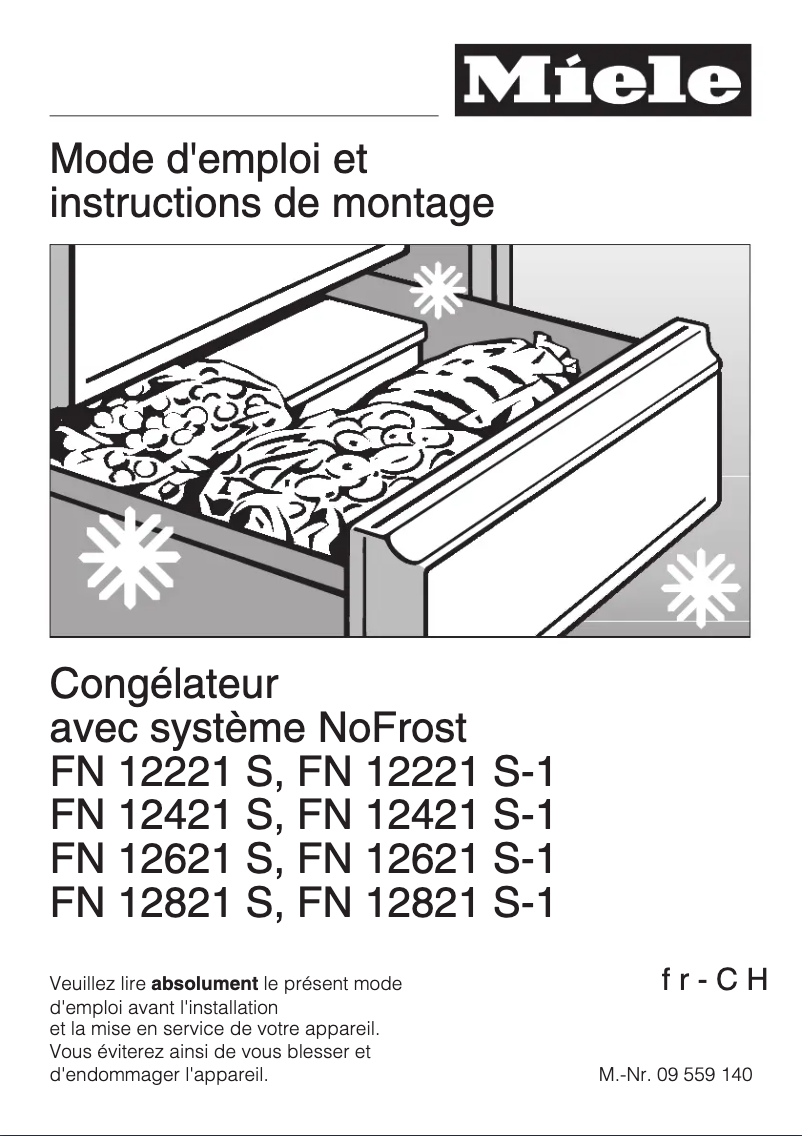 Page 1 de la notice Manuel utilisateur Miele FN 12221 S-1
