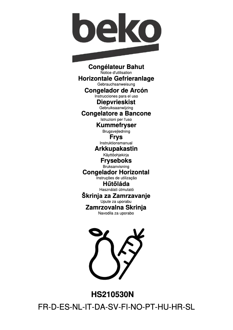 Page n°1 - Manuel utilisateur Beko HS210530N