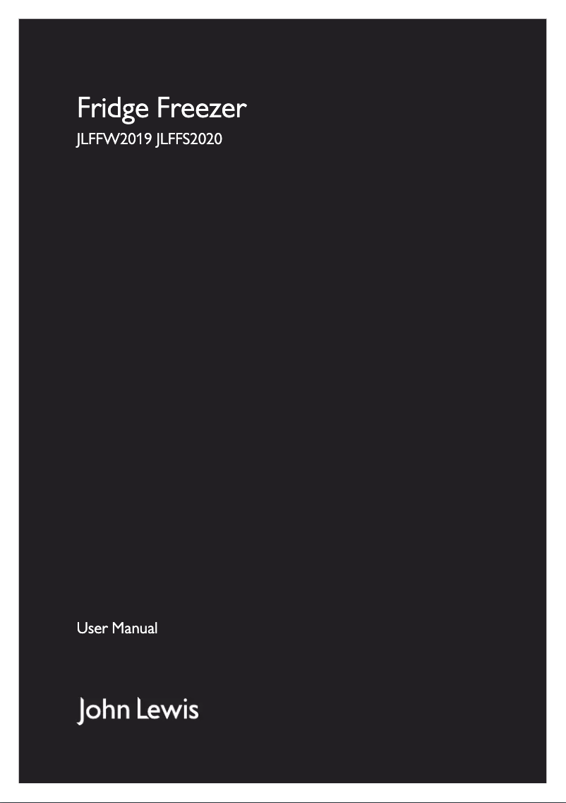 Page 1 de la notice Manuel utilisateur John Lewis JLFFS 2020