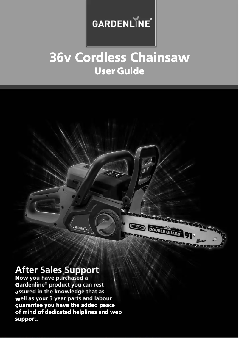 Page n°1 - Manuel utilisateur Gardenline GL-CC 36 Li