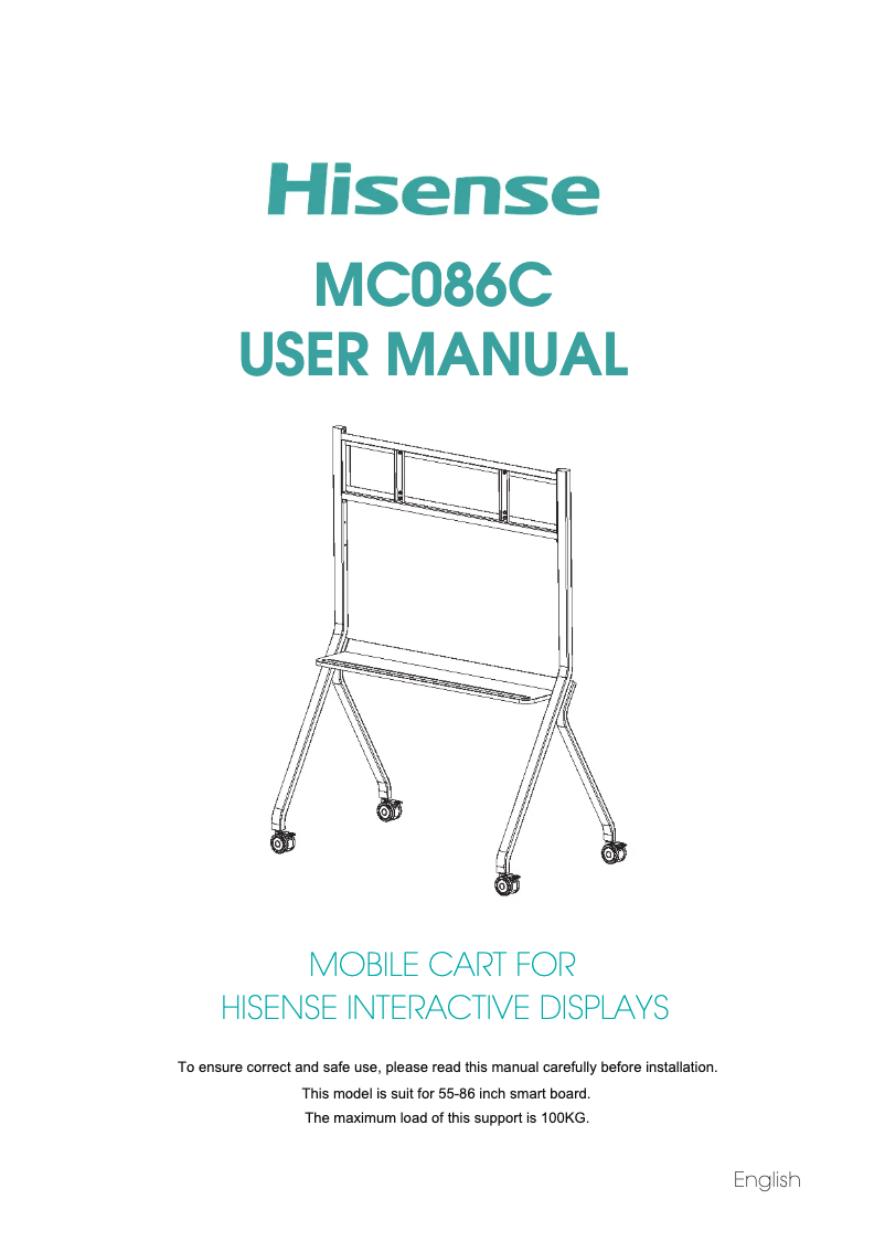 Page n°1 - Manuel utilisateur Hisense MC086C