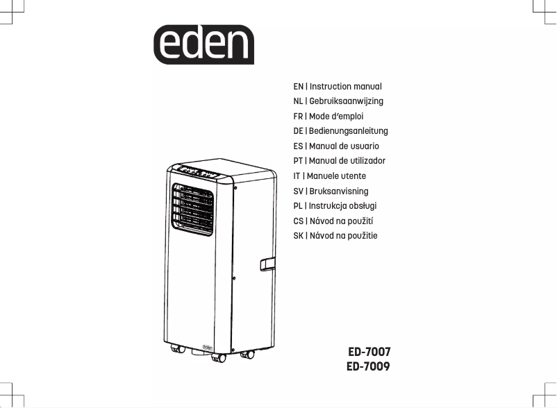 Page 1 de la notice Manuel utilisateur Eden ED-7007