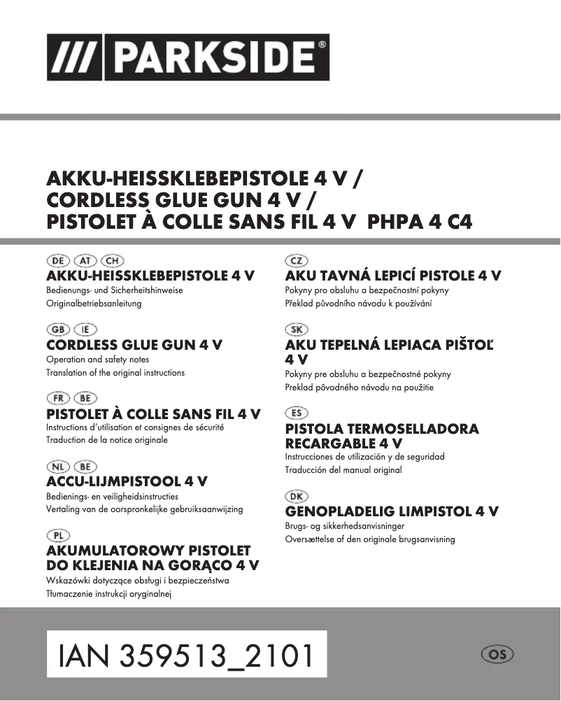 Image de la première page du manuel de l'appareil PHPA 4 C4