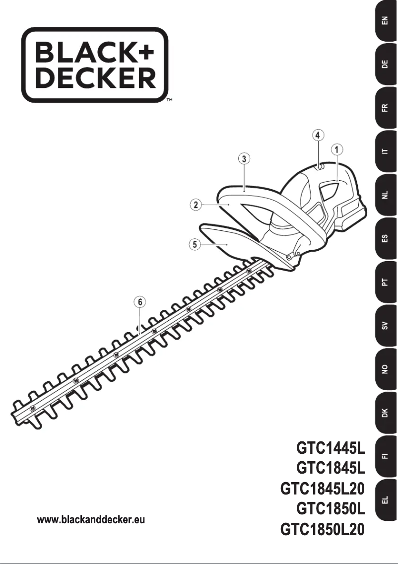 Page 1 de la notice Manuel utilisateur Black & Decker GTC18502PST