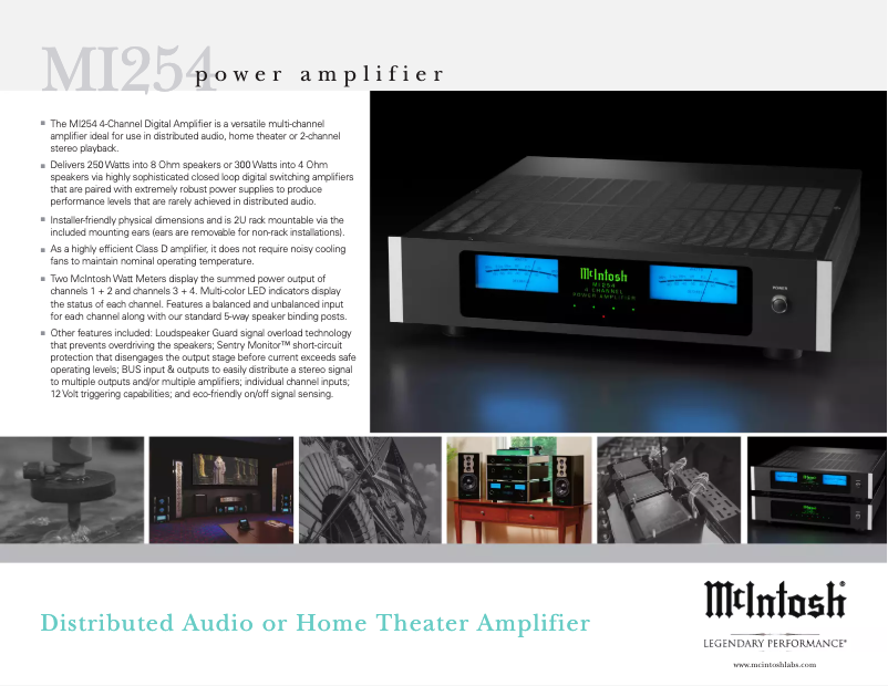 Page 1 de la notice Brochure McIntosh MI254