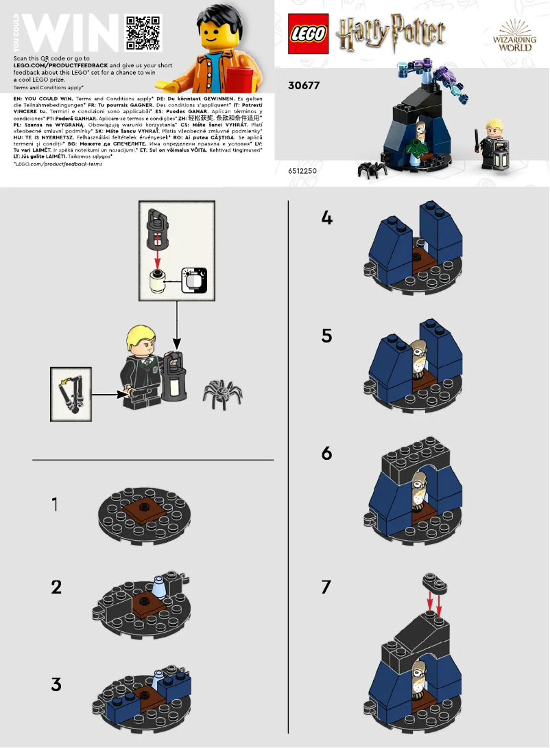 Page 1 de la notice Manuel utilisateur Lego Harry Potter 30677