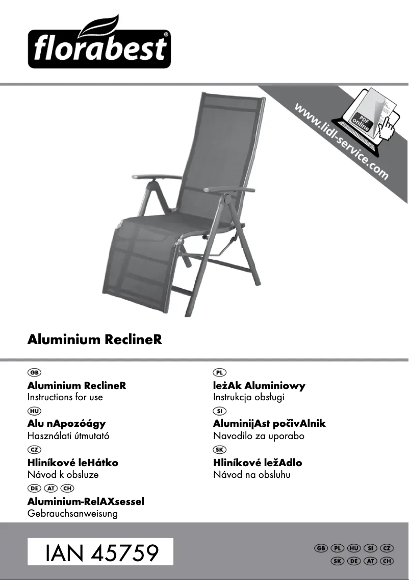 Página 1 del manual Manual de usuario Florabest RS-1705