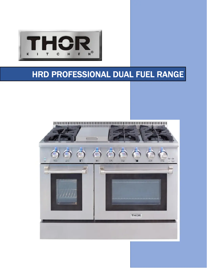 Page n°1 - Manuel utilisateur Thor HRD3088ULP