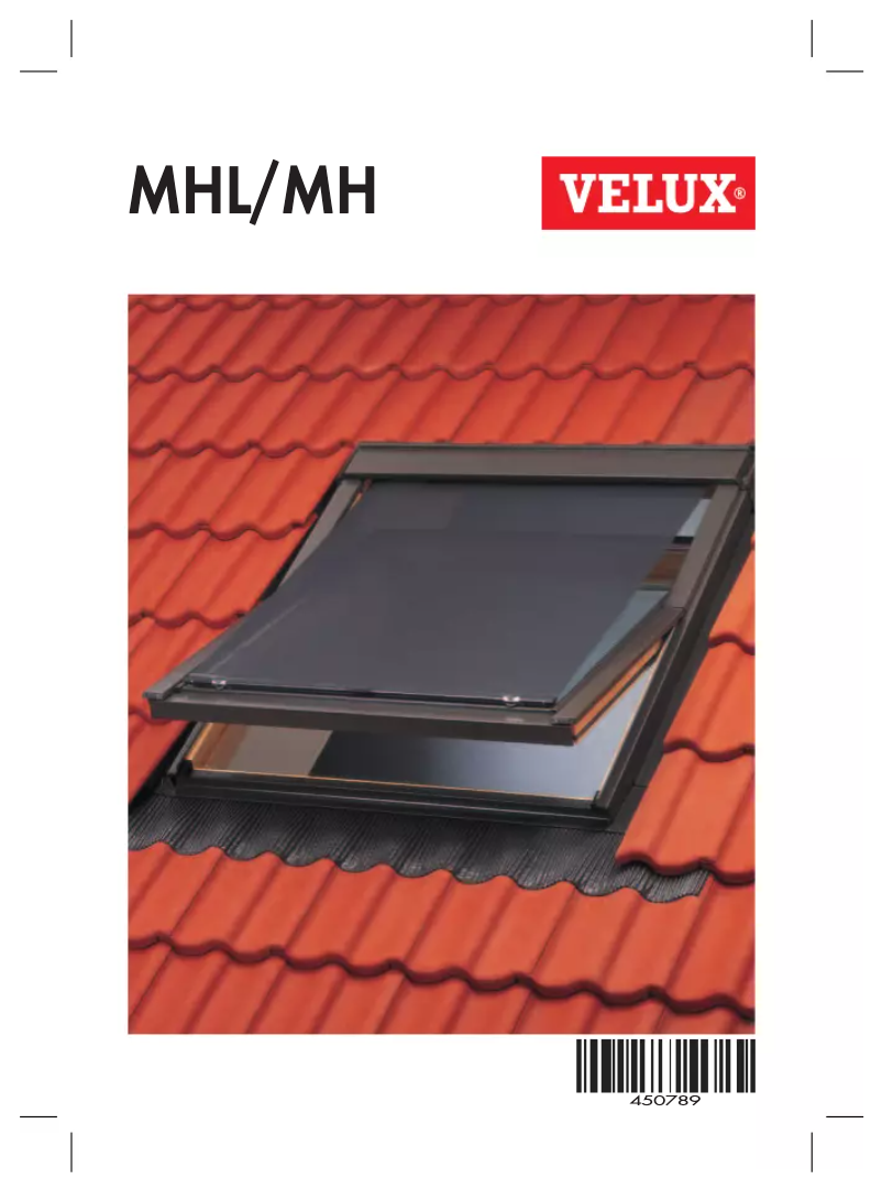 Page 1 de la notice Manuel utilisateur Velux MHL