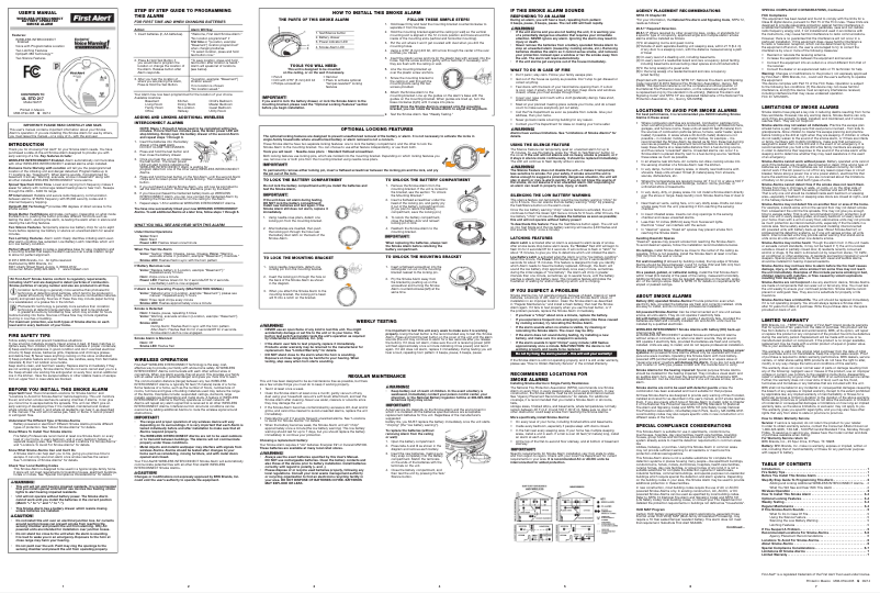 Image de la première page du manuel de l'appareil SA511B